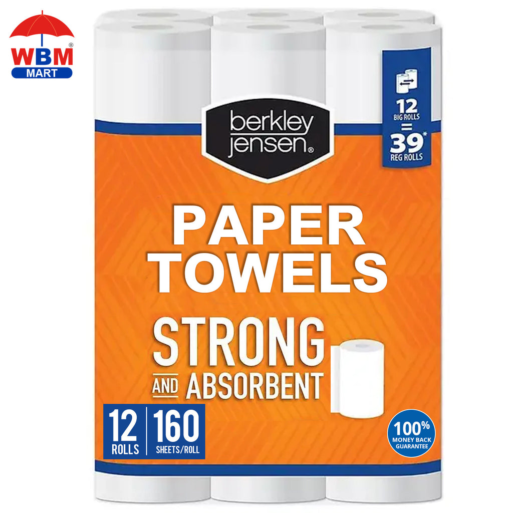 Berkley Jensen Choose-a-Size Paper Towels, 12 pk.\u002F160 sheets per roll