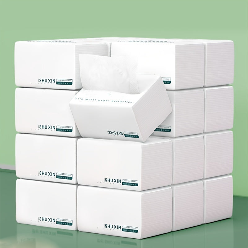 6Packs, Premium Tissue, 500 Tissues Per Pack, Facial Tissue, Napkins Paper, Tissue Paper, Durable Absorbent Tissue, for Home Dorm Office Company Outdoor, Cleaning Supplies, Cleaning Tool, Summer Essential, Back to School Supplies