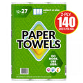 12 ct. Premium Paper Towels, 140 sheets per roll, Best for Home and Office Use