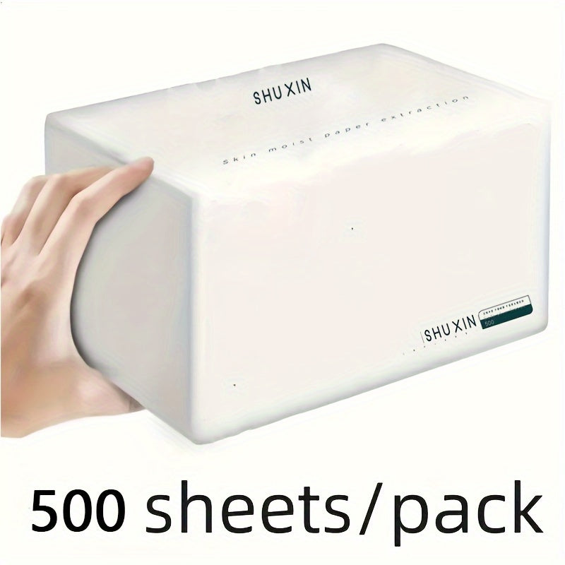 6Packs, Premium Tissue, 500 Tissues Per Pack, Facial Tissue, Napkins Paper, Tissue Paper, Durable Absorbent Tissue, for Home Dorm Office Company Outdoor, Cleaning Supplies, Cleaning Tool, Summer Essential, Back to School Supplies
