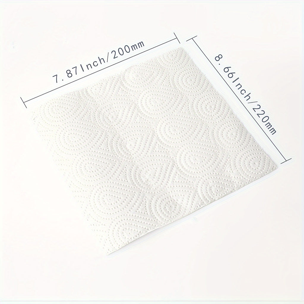 Select Large Size Kitchen Paper Towel 75\u002F Roll Wet And Dry Paper Towel Roll Double Layer Is Not Easy to Break