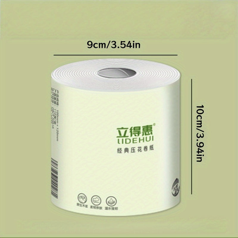 10 Rolls, Extra-thick Core Roll Paper, Household Bathroom Roll Paper, Hotel and Guesthouse Roll Toilet Paper