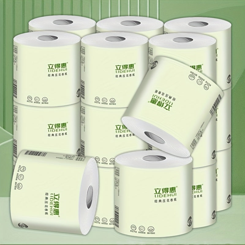 10 Rolls, Extra-thick Core Roll Paper, Household Bathroom Roll Paper, Hotel and Guesthouse Roll Toilet Paper