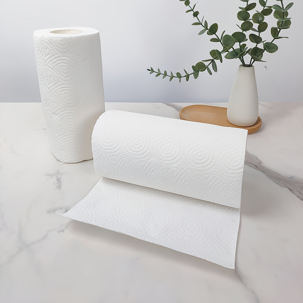 Select Large Size Kitchen Paper Towel 75\u002F Roll Wet And Dry Paper Towel Roll Double Layer Is Not Easy to Break