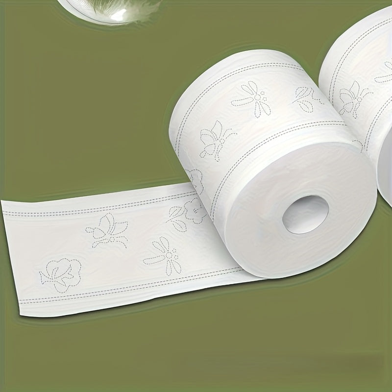 10 Rolls, Extra-thick Core Roll Paper, Household Bathroom Roll Paper, Hotel and Guesthouse Roll Toilet Paper