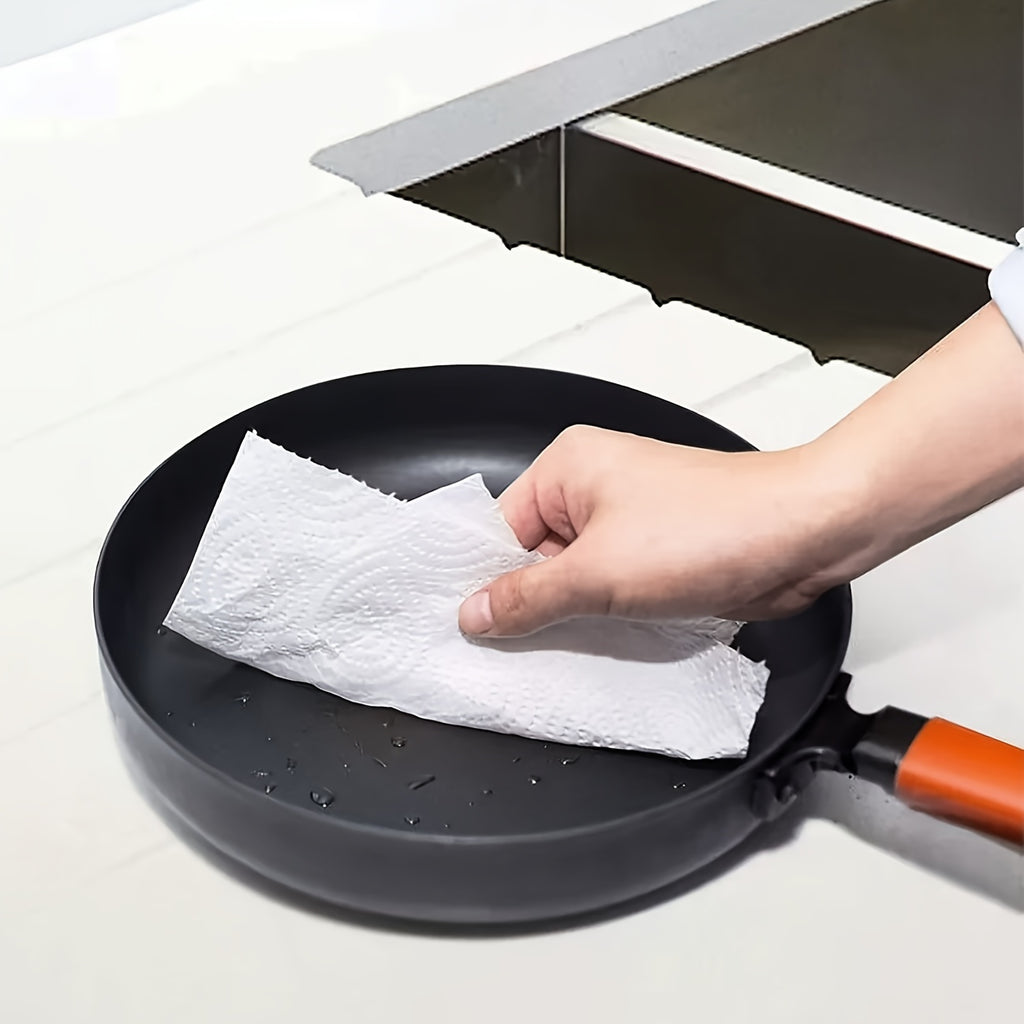 Select Large Size Kitchen Paper Towel 75\u002F Roll Wet And Dry Paper Towel Roll Double Layer Is Not Easy to Break
