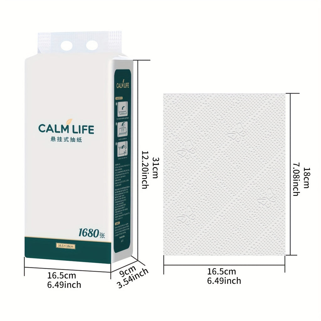 4-pack Family-sized Large Hanging Tissues, 4-ply Extra Thick, Suitable for Both Wet And Dry Use, Soft And Strong. Ideal for Daily Cleaning, Beauty Salons, Travel, And Various Other Situations. Simple And Convenient.christmas Gifts Bulk.