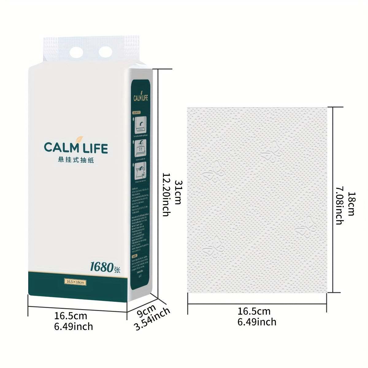 4-pack Family-sized Large Hanging Tissues, 4-ply Extra Thick, Suitable for Both Wet And Dry Use, Soft And Strong. Ideal for Daily Cleaning, Beauty Salons, Travel, And Various Other Situations. Simple And Convenient.christmas Gifts Bulk.