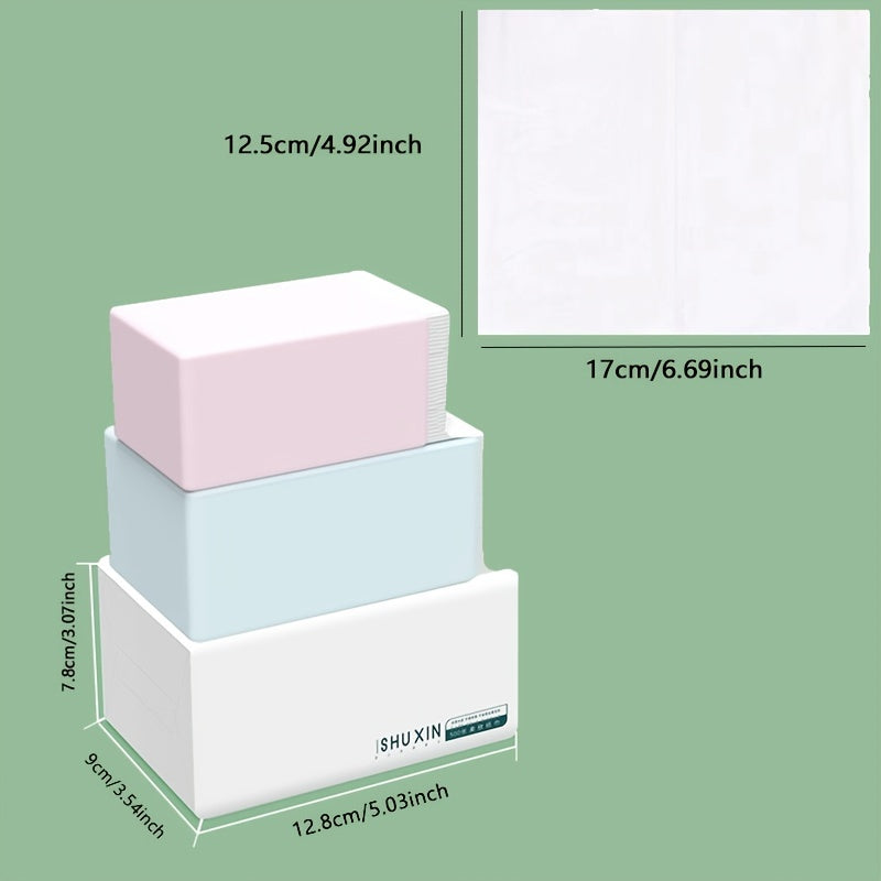 6Packs, Premium Tissue, 500 Tissues Per Pack, Facial Tissue, Napkins Paper, Tissue Paper, Durable Absorbent Tissue, for Home Dorm Office Company Outdoor, Cleaning Supplies, Cleaning Tool, Summer Essential, Back to School Supplies