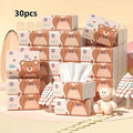 30 Packs of Soft White Tissue Paper, 280 Sheets Per Pack, Four-ply Disposable Tissues for Household Daily Cleaning