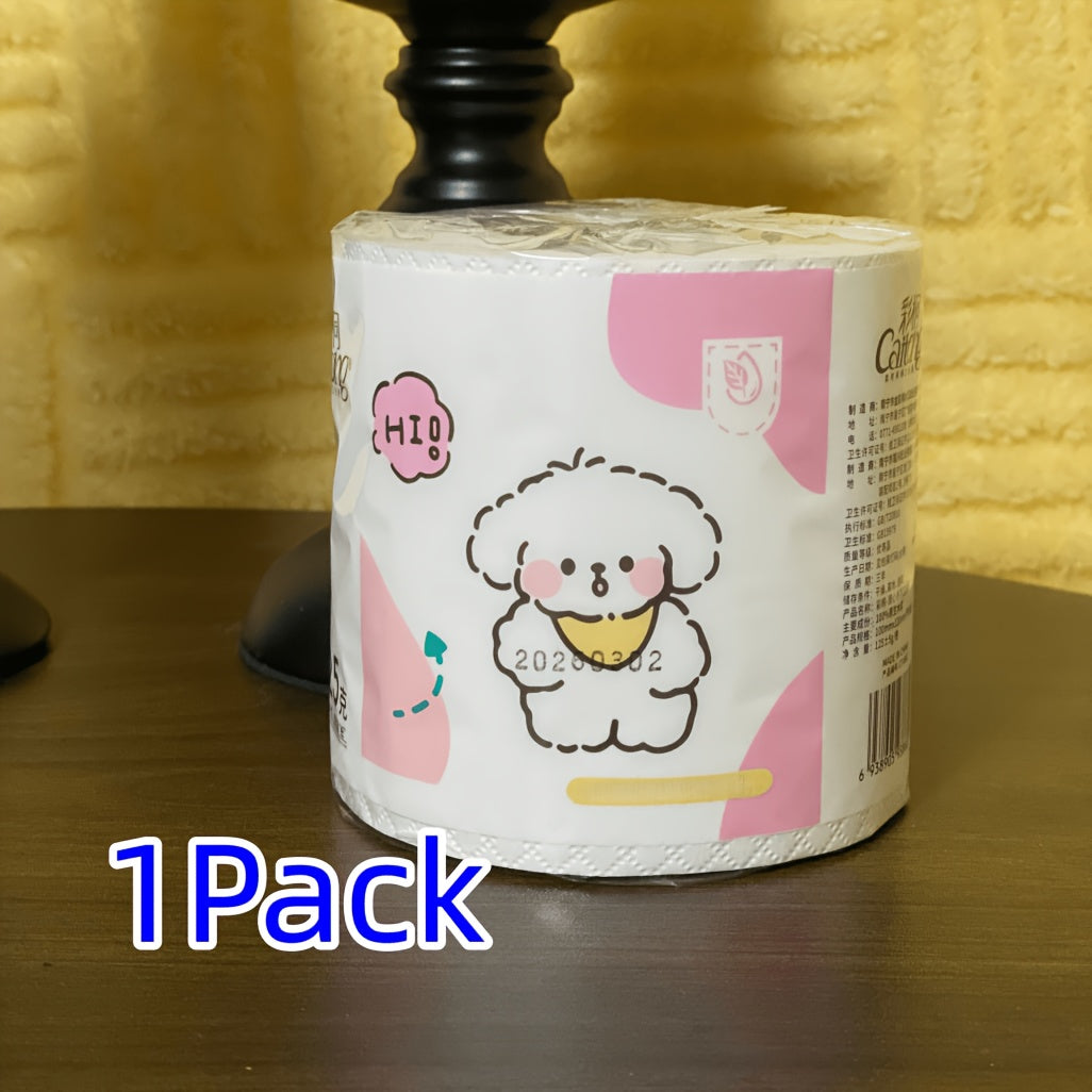 125g\u002Froll Toilet Paper, Made from Virgin Wood Pulp, Thickened Multi-layer Toilet Rolls with Core, Super Soft, Highly Absorbent, Lint-free and Not Easy to Tear, Suitable for Use in Hotels, Living Rooms, Kitchens, Bathrooms, and Other Various Places.