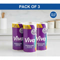 (Pack of 3) Viva Signature Cloth-Like Paper Towels, 1 Double Roll, 86 Sheets – Soft, Absorbent & Strong Kitchen Towels