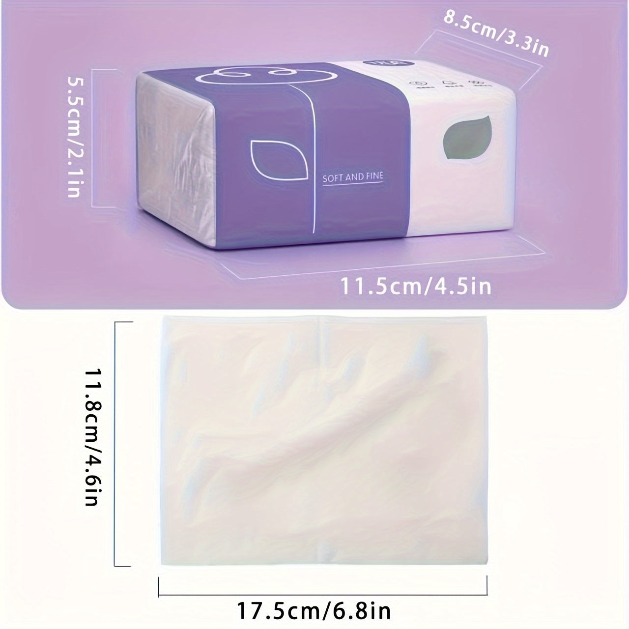 400pcs Pack of 4 Ultra-Soft 5-Layer Tissues, Containing 400 Sheets, Designed for Convenience at for Home And While Traveling, Crafted from Pure Wood Pulp